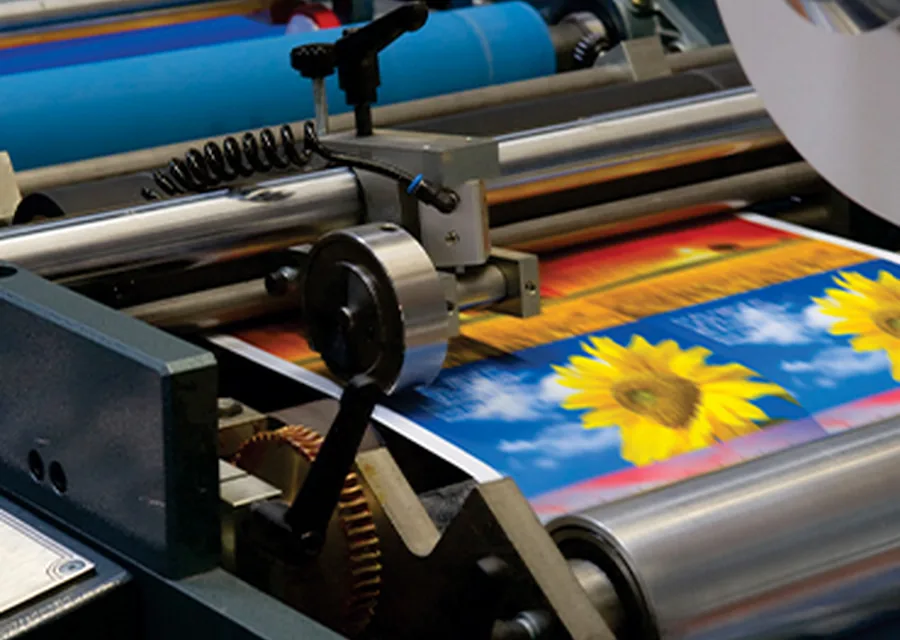 Industrial printing press